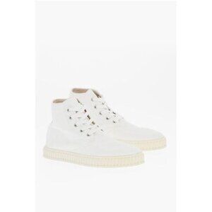 Maison Margiela MM22 Solid Color Cotton High-Top Women's Sneakers